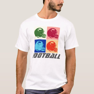 T-shirt casque de football pop art - Sports améric