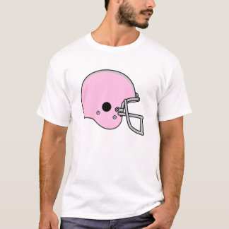 T-shirt Casque de football rose