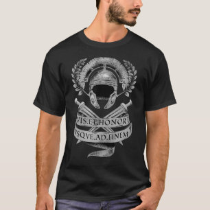 T-shirt Casque de Gladiateur Romain vintage Guerrier Arena