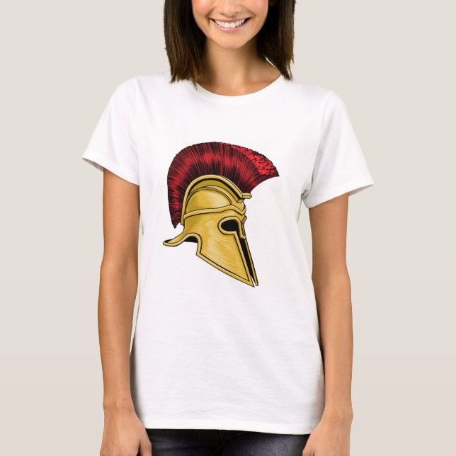 T-shirt Casque de guerrier grec spartiate (Devant)