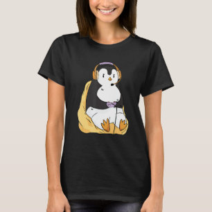 T-shirt Casque de jeu Penguin Animaux Gamer Penguin