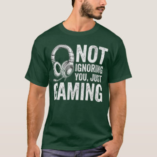 T-shirt Casque de jeu vidéo pour joueur qui ne vous ignore