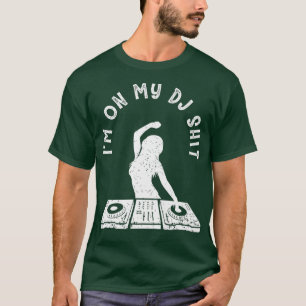 T-shirt Casque de mixage de mèmes de jockey cool Deejay
