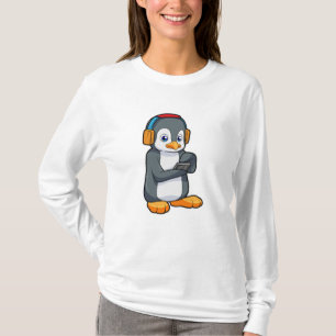 T-shirt Casque de musique Penguin