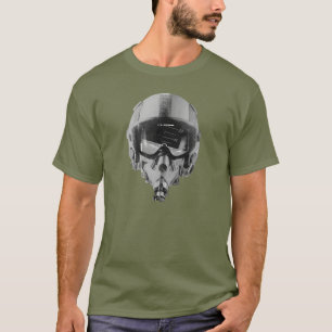 T-shirt Casque de pilote d'avion de chasse