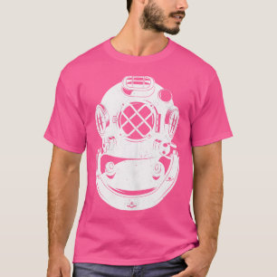 T-shirt Casque de plongée Distressed Art sous-marin Del