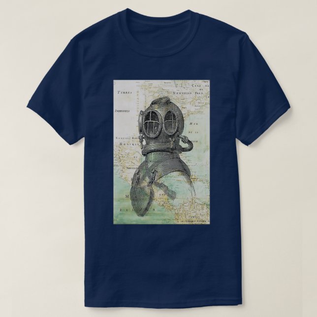 T-shirt Casque de plongée sous-marine (Design devant)