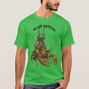 T-shirt Casque de plongée vintage chevauchant une énorme é