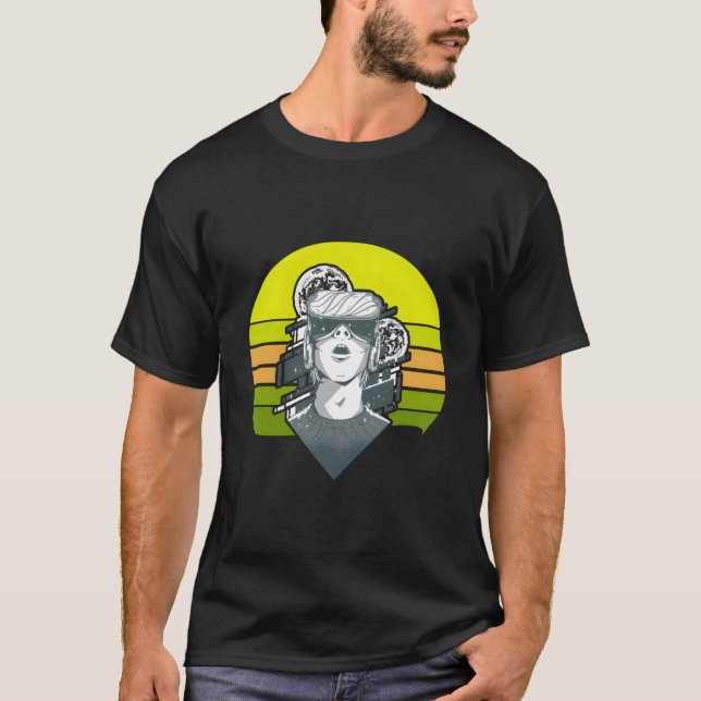 T-shirt Casque de réalité virtuelle Vr (Devant)