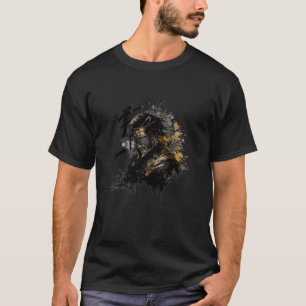T-shirt Casque de Samouraï Guerrier Bushido Masque Oni Jap