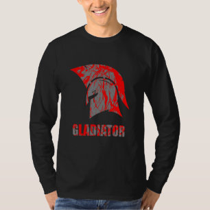 T-shirt Casque de Spartiate Rouge Casque de Gladiateur Bêt
