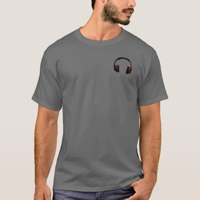 T-shirt casque DJ d.j. (Devant)