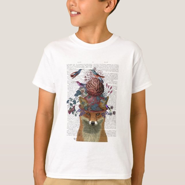 T-shirt Casque d'oiseaux renard avec Artichoke (Devant)