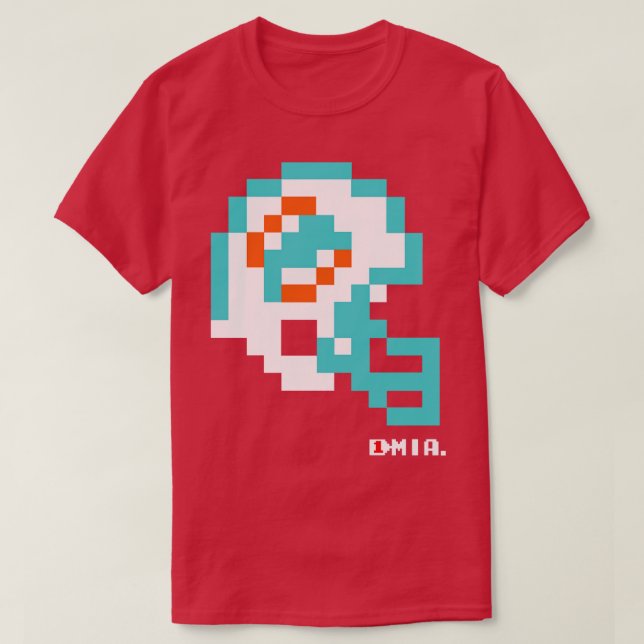 T-shirt Casque Dolphins Tecmo Bowl (Design devant)