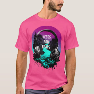 T-shirt Casque Electro House Musique Need For Beats Fest