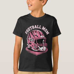T-shirt Casque Énergie Maman Footballeuse Rose Jour de Mat