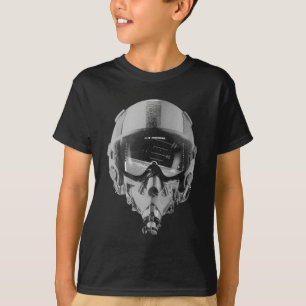 T-shirt Casque et altimètre de pilote d'avion de chasse