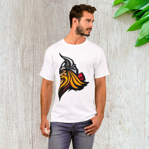 T-shirt Casque et barbe de la tête de guerrier viking Fier
