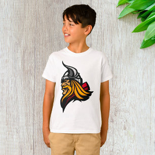 T-shirt Casque et barbe de la tête de guerrier viking Fier