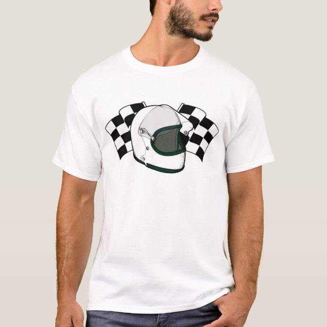 T-shirt Casque et drapeaux (Devant)