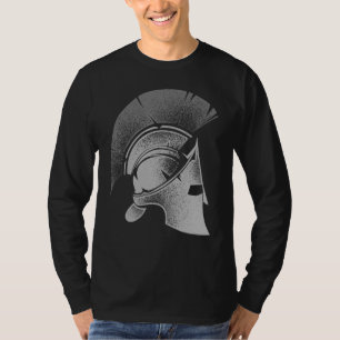 T-shirt Casque grec spartiate mignon Gladiateur Hommes Fem