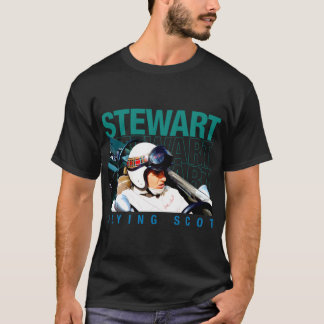 T-shirt Casque Jackie Stewart Champion F1 60s les années 7