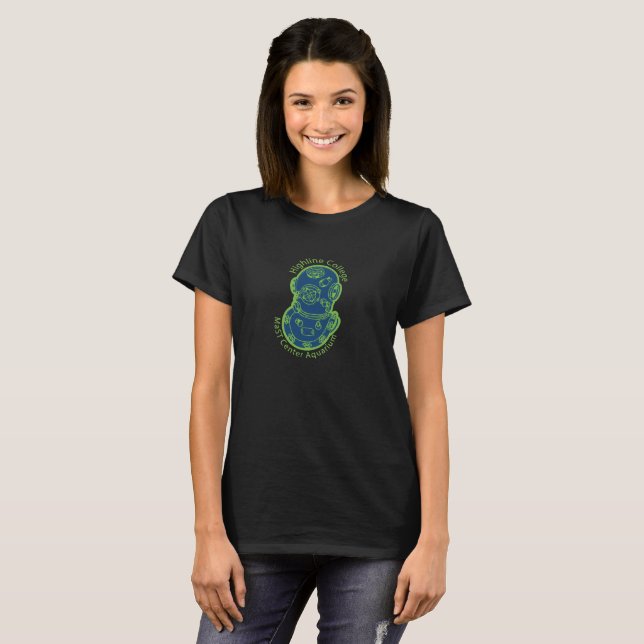T-shirt Casque Marque V Logo (Bleu) (Devant entier)