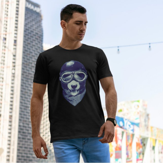T-shirt Casque moto animal chien (Créateur téléchargé)
