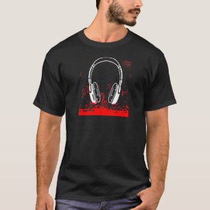 T-shirt Casque Musique Dj Deejay Pop Bass Techno Rock Po
