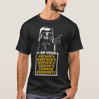 T-shirt Casque Noir je suis le Cousin du Neveu du Frère de
