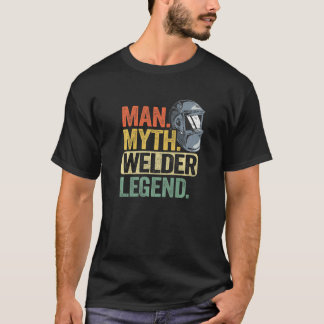 T-shirt Casque Papa Travailleur Métallurgiste Légende Myth