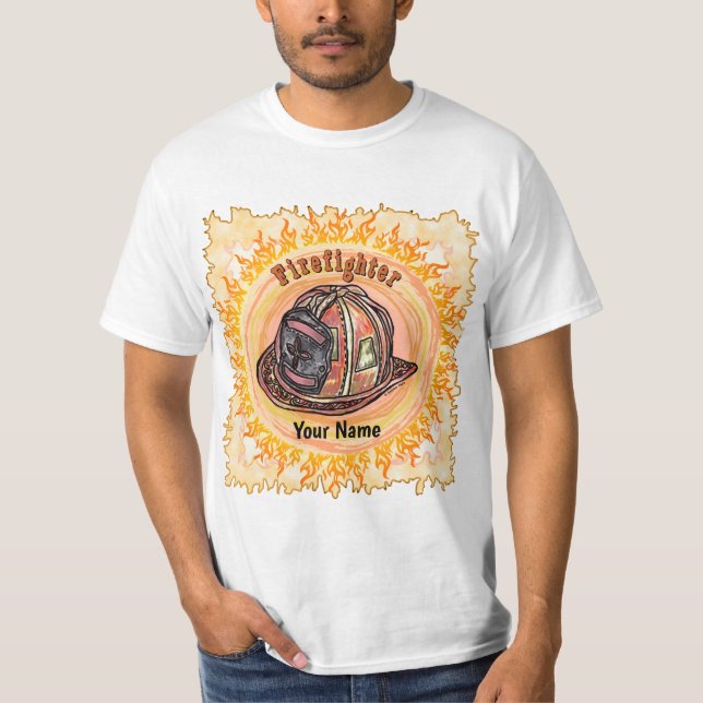 T-shirt casque pompier (Devant)