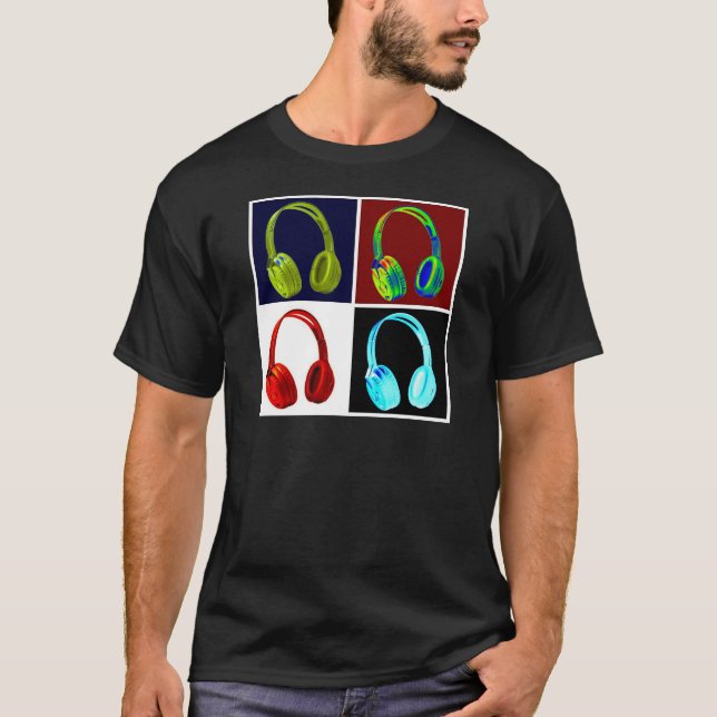 T-shirt Casque Pop Art (Devant)