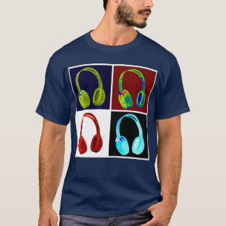 T-shirt Casque Pop Art