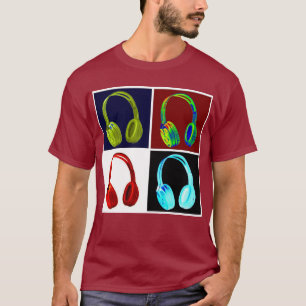 T-shirt Casque Pop Art