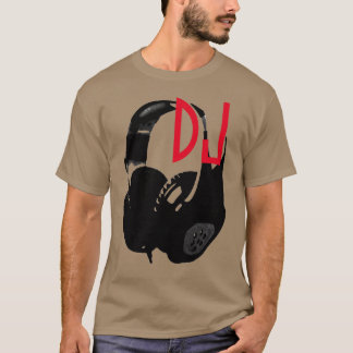 T-shirt Casque Pop Art DJ Disque Jockey