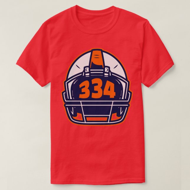 T-shirt Casque rétro 334 Indicatif régional Auburn Alabama (Design devant)