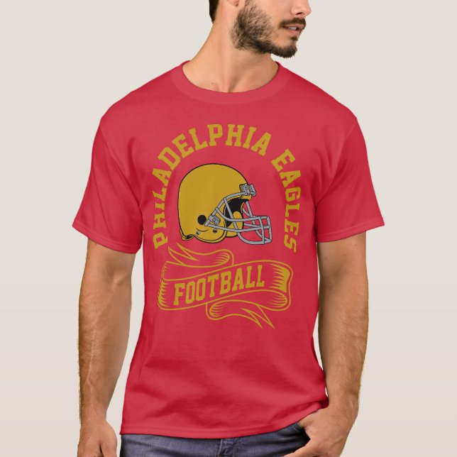 T-shirt Casque Rétro de Philadelphie (Devant)