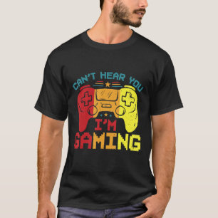 T-shirt Casque Retro Gamer Désolé Je ne peux pas vous ente