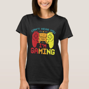 T-shirt Casque Retro Gamer Désolé Je ne peux pas vous ente