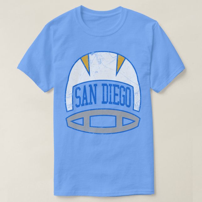 T-shirt Casque rétro San Diego Blanc (Design devant)