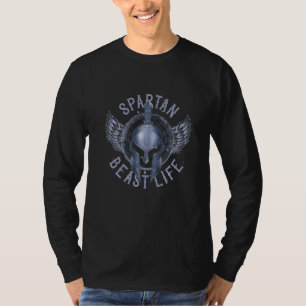 T-shirt Casque Spartan Beast Life Gladiator Sparta Workout