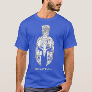 T-shirt Casque SpartanBête SurGymnase Motivation Fitness S