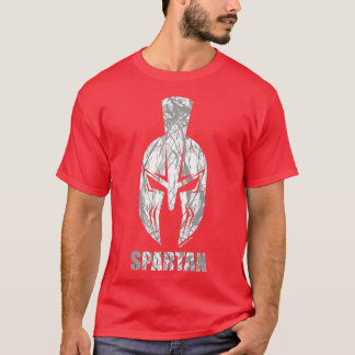 T-shirt Casque SpartanSpartanGymnase Motivation Fitness di
