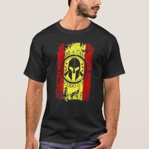 T-shirt Casque Sparte Espagne Drapeau Sparte Revenez Avec 