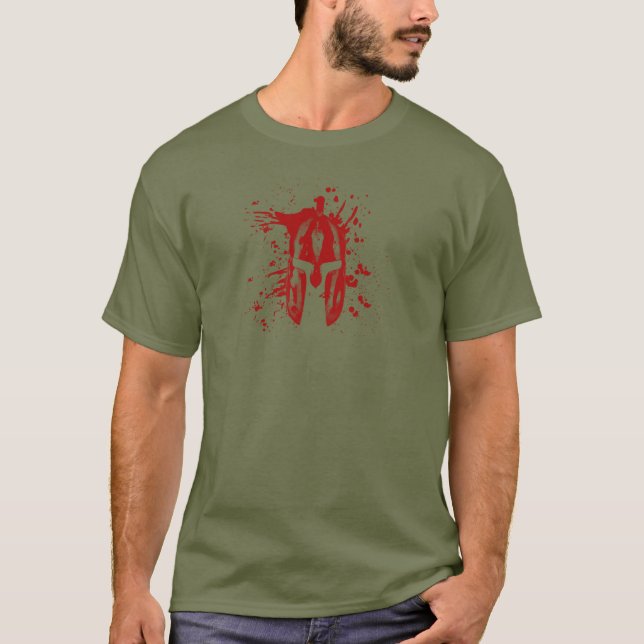 T-shirt Casque spartiate d'Amérique Sparte Molon Labe (Devant)
