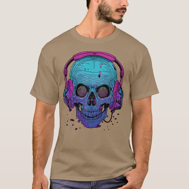 T-shirt Casque sur (Devant)