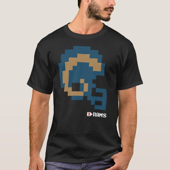 T-Shirt casque Tecmo Bowl de retour des béliers (Devant)