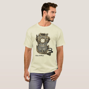 T-shirt Casque vintage de plongée d'hélium de la marque