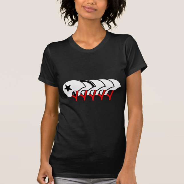 T-shirt Casques de Derby de rouleau (Devant)